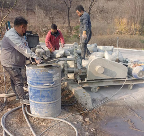 双鸭山路面下沉注浆